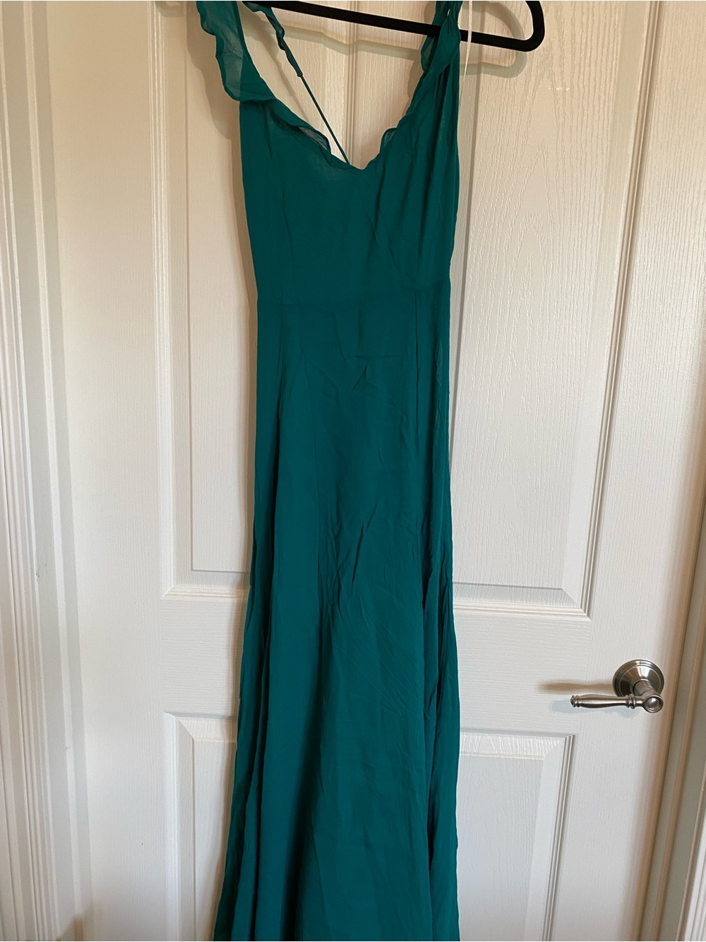 Reformation Teal Blue Green Viscose Dress Size 6 Wedding Prom Dress Formal
